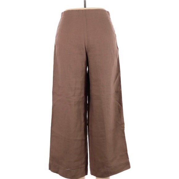SOLD** Sz 10 J Jill 100%  Linen wide leg cropped - Picture 2 of 12